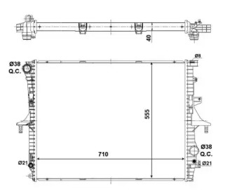 WILMINK GROUP wg1723071 -  Радиатор, охлаждение двигателя